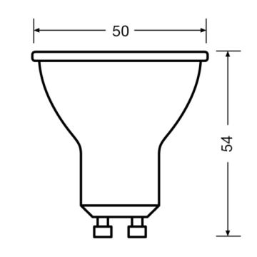 SET 3x Lampadina LED PAR16 GU10/4,5W/230V 3000K 120° - Osram