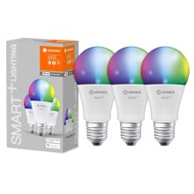 SET 3x Lampadina LED RGB dimmerabile SMART+ E27/14W/230V 2700K-6500K Wi-Fi - Ledvance