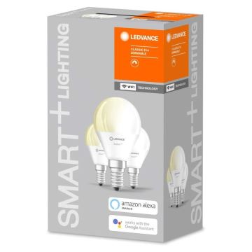 SET 3x LED lampadina dimmerabile SMART+ E14/5W/230V 2,700K Wi-Fi - Ledvance