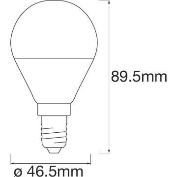 SET 3x LED lampadina dimmerabile SMART+ E14/5W/230V 2,700K Wi-Fi - Ledvance