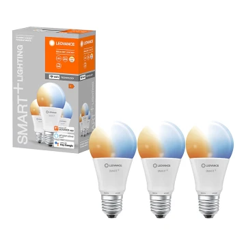 SET 3x LED lampadina dimmerabile SMART+ E27/9W/230V 2700K-6500K Wi-Fi - Ledvance