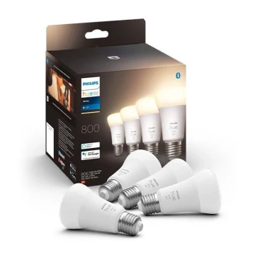 SET 4x Lampadine LED Dimmerabili Philips Hue BIANCO A60 E27/9W/230V 2700K