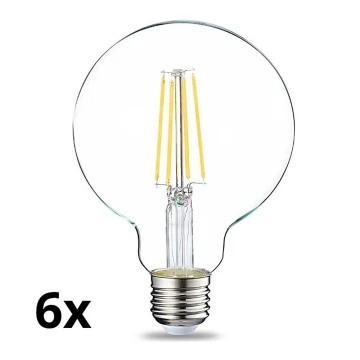 SET 6x Lampadina LED dimmerabile VINTAGE G93 E27/8W/230V 2700K