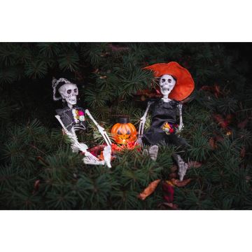 SET 6x LED Decorazione HALLOWEEN LED/1xCR2032/bianco caldo zucche