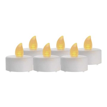 SET 6x LED Decorazioni natalizie 6xLED/6xCR2032 bianco