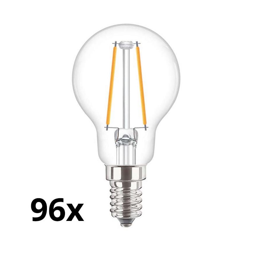 SET 96x Lampadina LED VINTAGE P45 E14/2W/230V 2700K