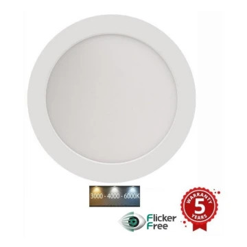 Sinclair - Faretto da incasso a LED  LED/24W/230V 3000K/4000K/6000K bianco