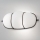 SIRU - Applique CAGE 1xGX53/10W/230V 22 cm nero/bianco Vetro veneziano
