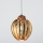 SIRU - Lampadario a sospensione con filo FOGLIA ORO 1xE27/60W/230V diametro 25 cm oro Vetro veneziano/oro