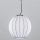 SIRU - Lampadario a sospensione con filo SFERA 1xE27/60W/230V diametro 32 cm nero/bianco Vetro veneziano