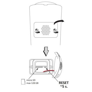 Smart camera da esterno COSMO LED/230V/Wi-Fi Tuya IP66