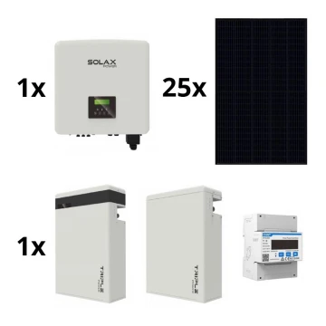 Sol. kit: SOLAX Power - 10kWp RISEN Full Black + 10kW SOLAX converter 3f + batteria 11,6 kWh