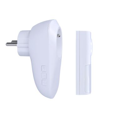 Campanello wireless con spina integrata 230V IP55