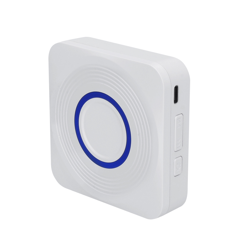 Campanello wireless a batteria 3xAAA IP56 bianco