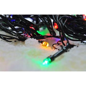 Catena natalizia LED 100xLED/8 funzioni 13m IP44 multicolore