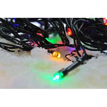 Catena natalizia LED da esterno 100xLED/230V 10m IP44 multicolore