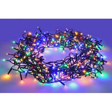 Catena natalizia da esterno 400x LED/8m funzioni 25m Wifi Tuya IP44 multicolore/bianco caldo