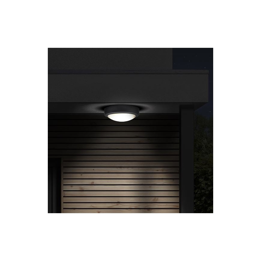 Plafoniera LED da esterno con sensore SIENA LED/20W/230V 4000K diametro 23 cm IP54