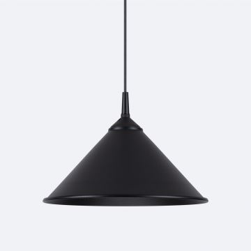 Lampadario a sospensione con filo ZUMA 1xE27/15W/230V diametro 30 cm nero