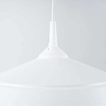 Lampadario a sospensione con filo FRIKA 1xE27/15W/230V diametro 34 cm bianco