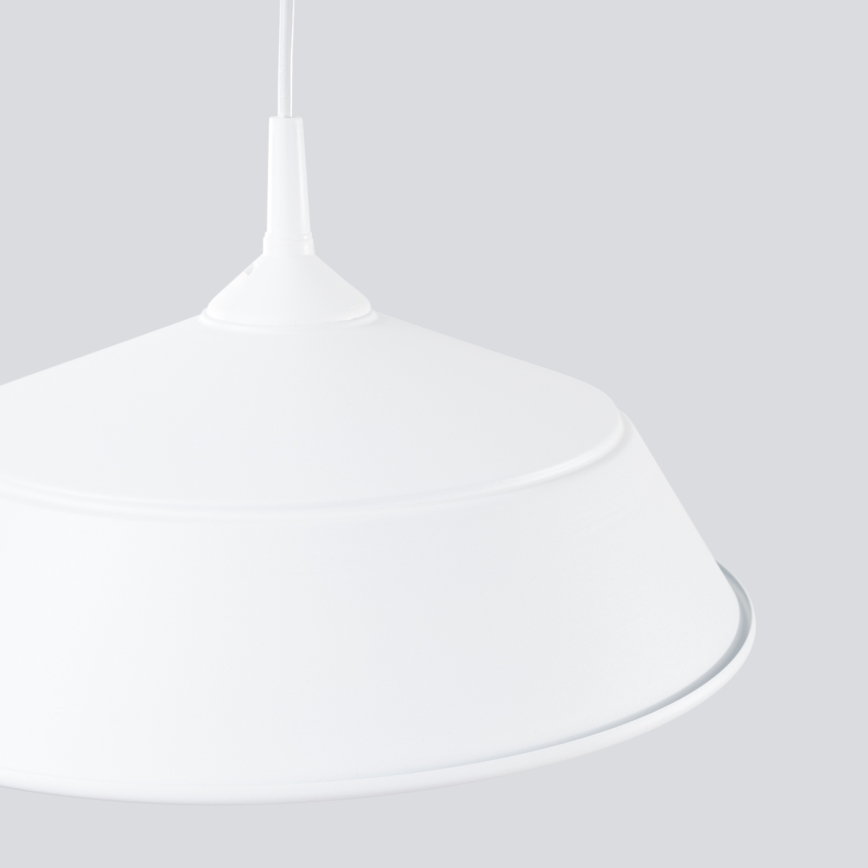 Lampadario a sospensione con filo FRIKA 1xE27/15W/230V diametro 34 cm bianco