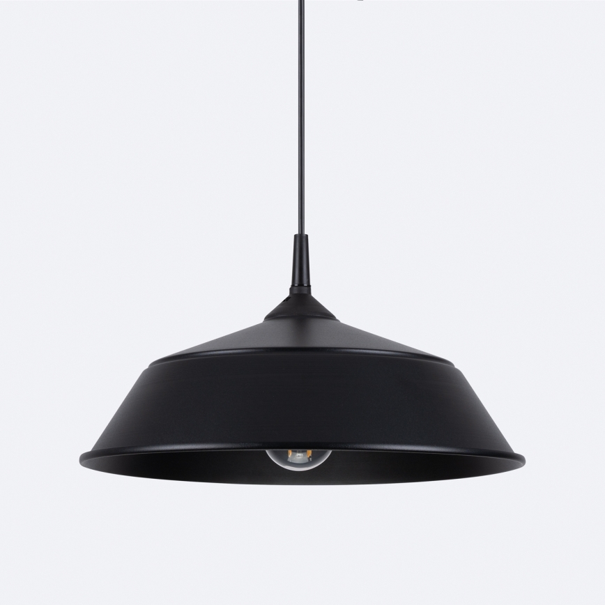 Lampadario a sospensione con filo FRIKA 1xE27/15W/230V diametro 34 cm nero