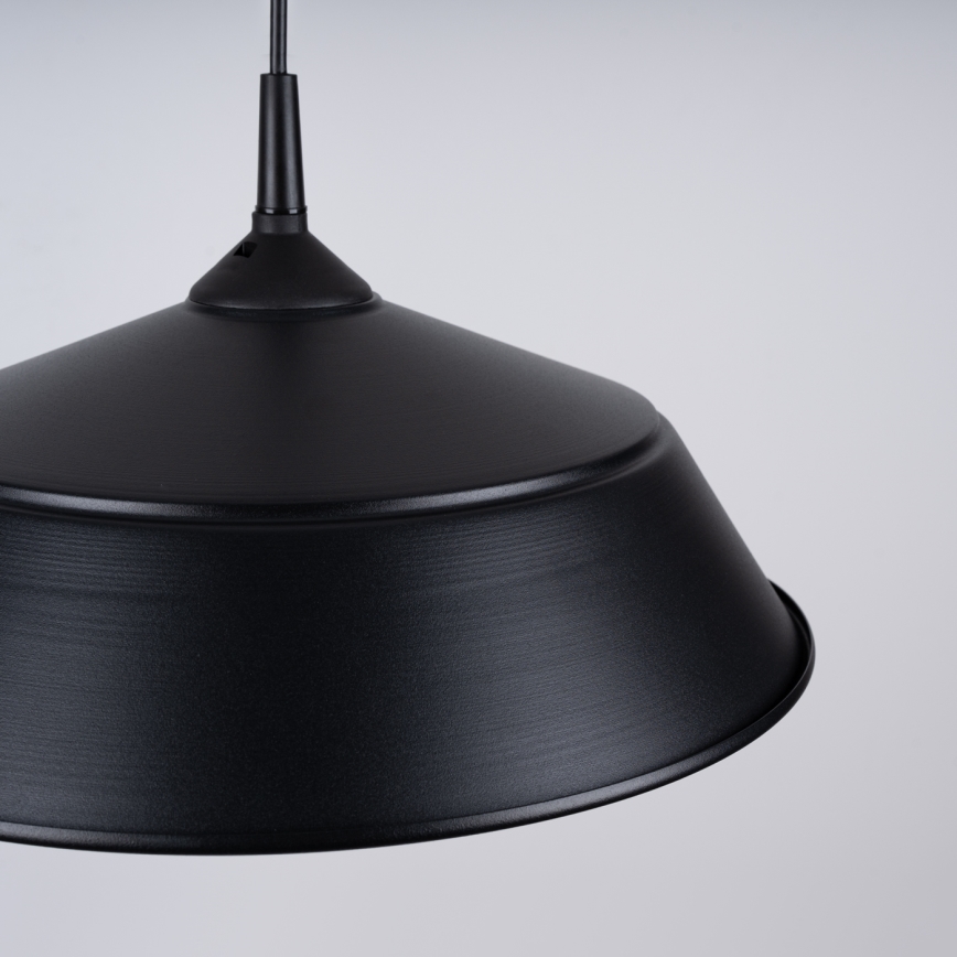 Lampadario a sospensione con filo FRIKA 1xE27/15W/230V diametro 34 cm nero