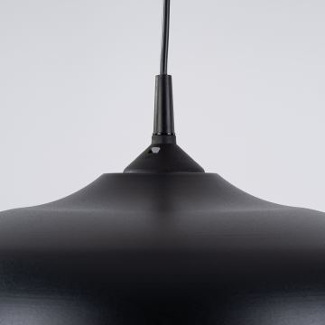 Lampadario a sospensione con filo GINA 1xE27/15W/230V diametro 38 cm nero