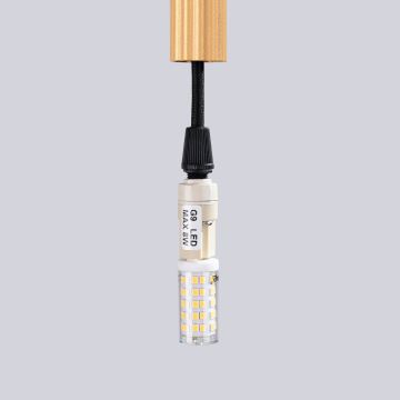 Lampadario a sospensione con filo ARCHE 1xG9/8W/230V oro