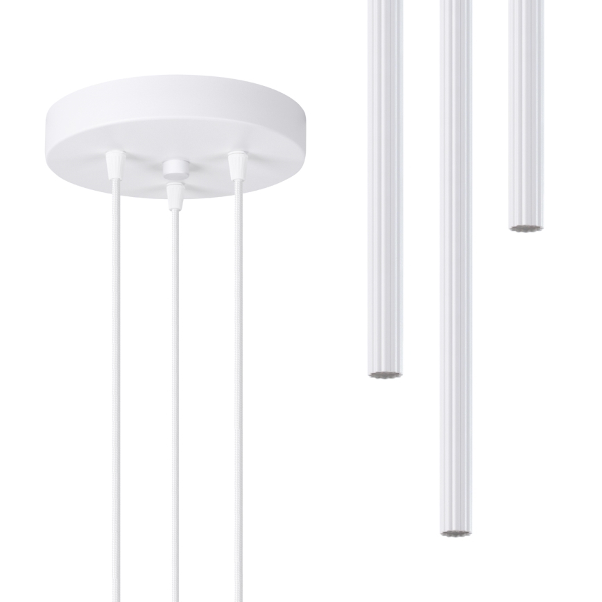 Lampadario a sospensione con filo ARCHE 3xG9/8W/230V bianco