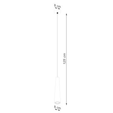 Lampadario a sospensione con filo ELECTRA 1xGU10/10W/230V calcestruzzo/grigio