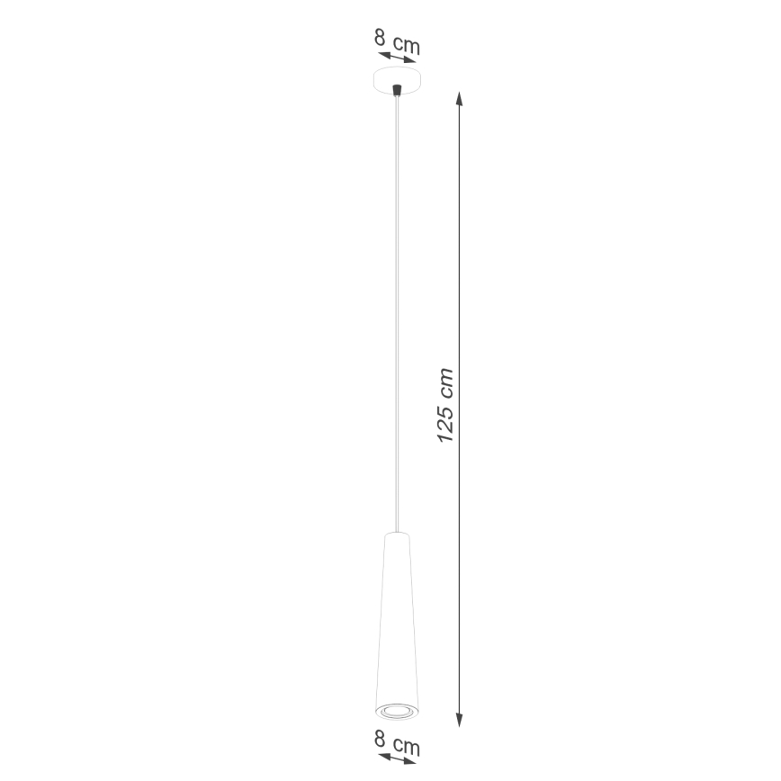 Lampadario a sospensione con filo ELECTRA 1xGU10/10W/230V calcestruzzo/grigio