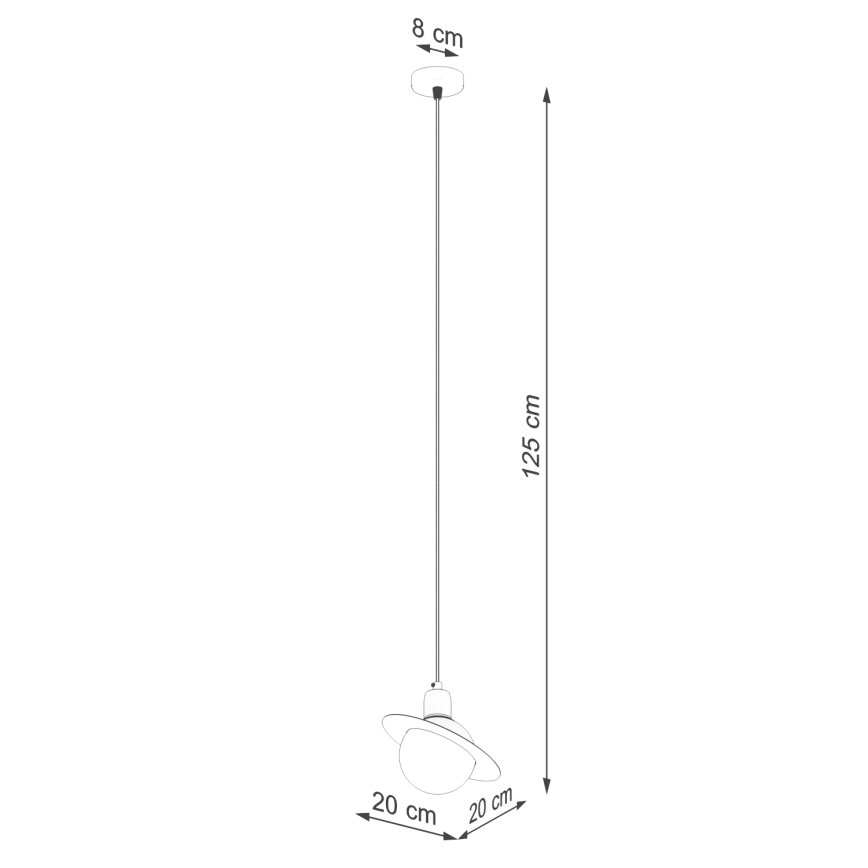 Lampadario a sospensione con filo HYPERION 1xG9/8W/230V bianco