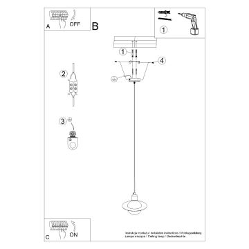 Lampadario a sospensione con filo HYPERION 1xG9/8W/230V bianco