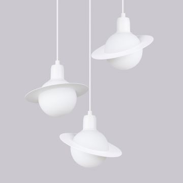 Lampadario a sospensione con filo HYPERION 3xG9/8W/230V bianco