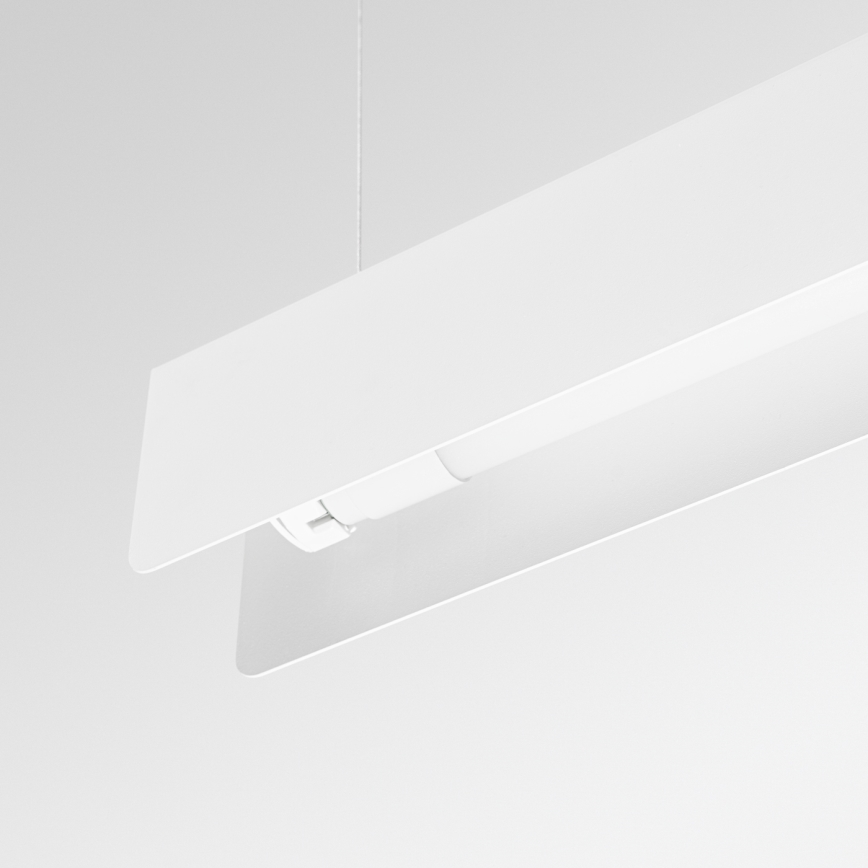 Lampadario LED a sospensione con filo SPARK 1xG13/8,5W/230V bianco