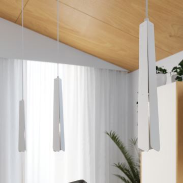 Lampadario a sospensione con filo PRYSM 1xG9/8W/230V bianco