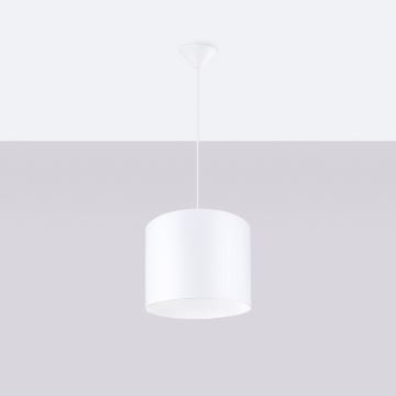 Lampadario a sospensione con filo NOVA 1xE27/15W/230V diametro 30 cm bianco