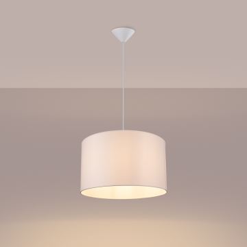 Lampadario a sospensione con filo NOVA 1xE27/15W/230V diametro 40 cm bianco