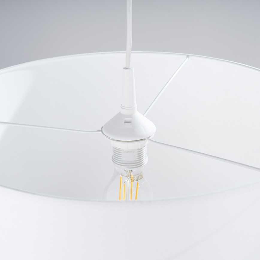 Lampadario a sospensione con filo NOVA 1xE27/15W/230V diametro 40 cm bianco