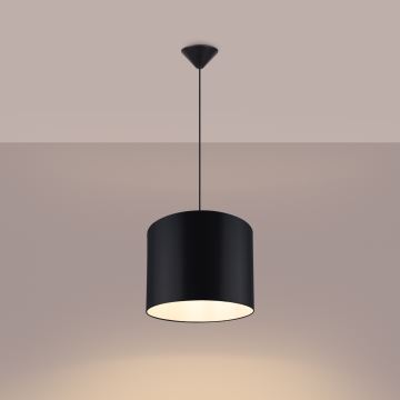 Lampadario a sospensione con filo NOVA 1xE27/15W/230V diametro 30 cm nero