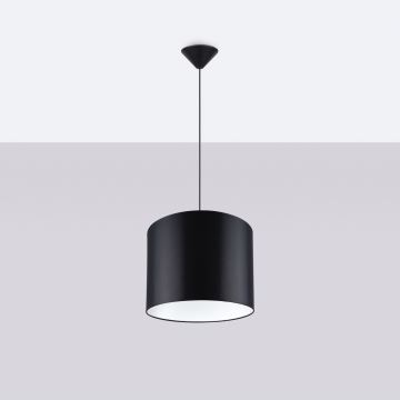 Lampadario a sospensione con filo NOVA 1xE27/15W/230V diametro 30 cm nero