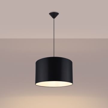 Lampadario a sospensione con filo NOVA 1xE27/15W/230V diametro 40 cm nero