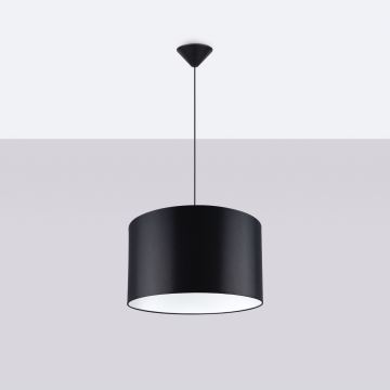 Lampadario a sospensione con filo NOVA 1xE27/15W/230V diametro 40 cm nero