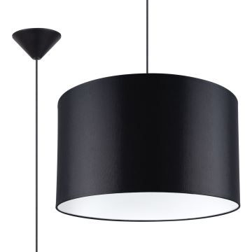 Lampadario a sospensione con filo NOVA 1xE27/15W/230V diametro 40 cm nero