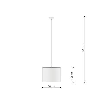 Lampadario a sospensione per bambini PRINCESS 1xE27/15W/230V diametro 30 cm principessa