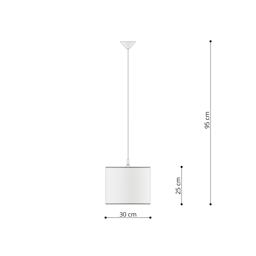 Lampadario a sospensione per bambini PRINCESS 1xE27/15W/230V diametro 30 cm principessa