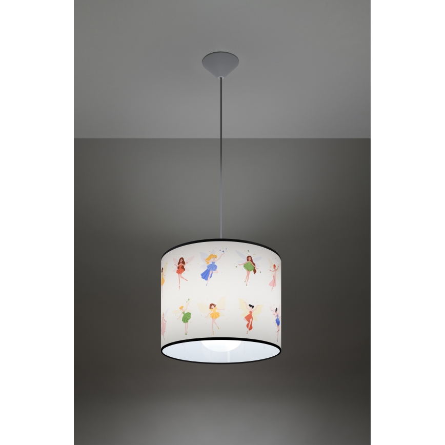 Lampadario a sospensione per bambini FAIRY 1xE27/15W/230V diametro 30 cm fata