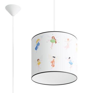 Lampadario a sospensione per bambini FAIRY 1xE27/15W/230V diametro 30 cm fata