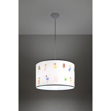 Lampadario a sospensione per bambini FAIRY 1xE27/15W/230V diametro 40 cm fata